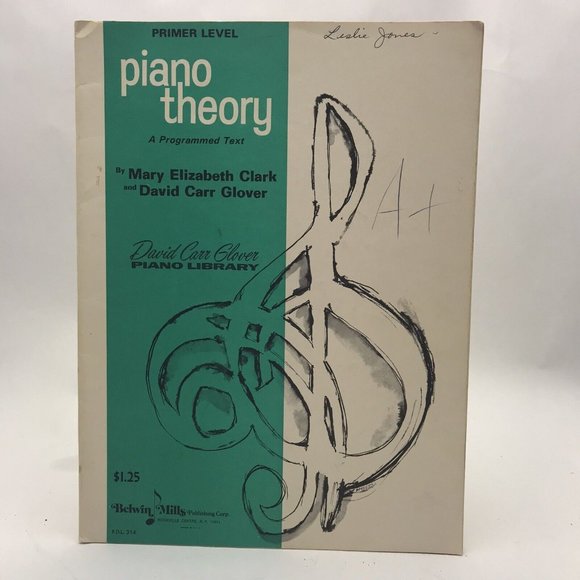 Piano Theory: Primer (A Programmed Text) (David Carr Glover Piano Library) - Picture 1 of 1
